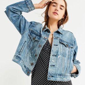 BDG Boyfriend Destroyed Denim Trucker Jacket